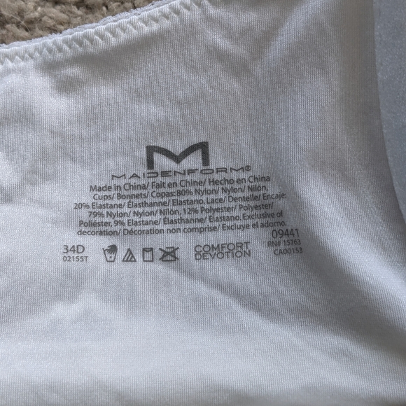 Maidenform Comfort Devotion Bra, size 34D - Picture 4 of 4